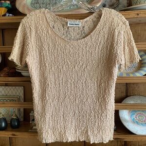 Annie Claire taupe lace top